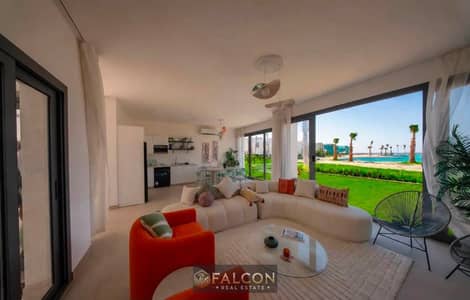 شاليه للبيع Lagoon view ( متشطب بالكامل - 90 م ) بسعر مميز جدا كالي كوست , cali coast دقايق من سيلفر ساندس و هاسيندا و مراسي silversands