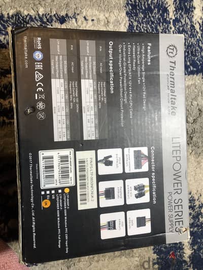 ⁠باور سبلاي Thermaltake Litepower 650W بحالة ممتازة