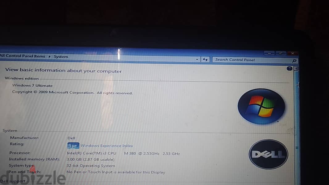 لابتوب dell Inspiron 1
