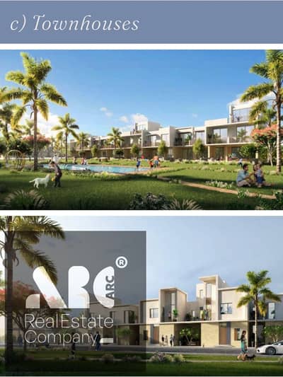 Townhouse for sale in Silver Sands Ras Al-Hikma, three rooms, three bathrooms, on lagoon direct - silver sands ras el hekma