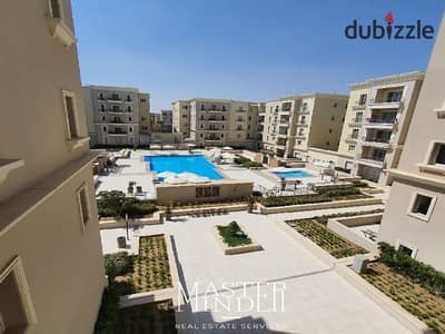 Apartment For Sale  overlooking swimming pool  fully finished and ready to move in Mivida New Cairo