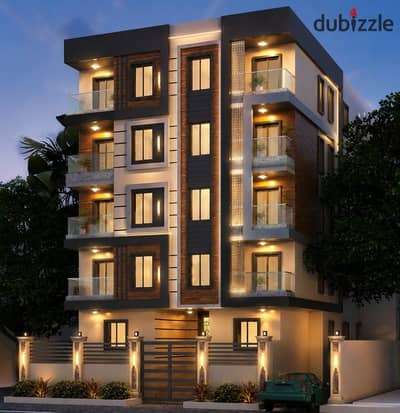Apartment for sale in Al-Ma'raj Al-'Ola Zahraa Al-Maadi First Residence Modern Building Area 165m consists of 3 rooms - Reception - Kitchen 2 Bathrooms - There is an elevator semi-finishing complete