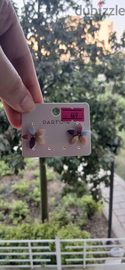 colourful flower earrings 