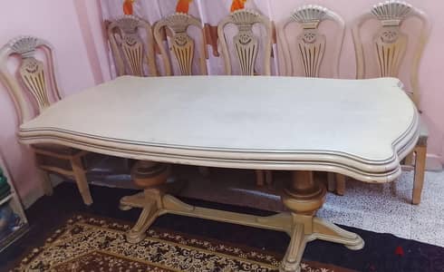 سفرة كاملة + 6 كراسي