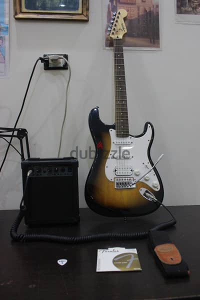 Fender Squier Bullet Stratocaster (HSS) with Amplifier & Accessories