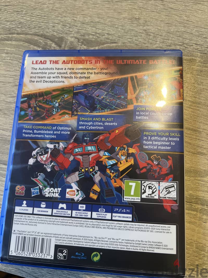 Transformers Battlegrounds (Brand New Playstation Physical Disk) 2