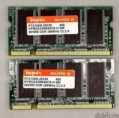 256MB DDR1 for Laptop