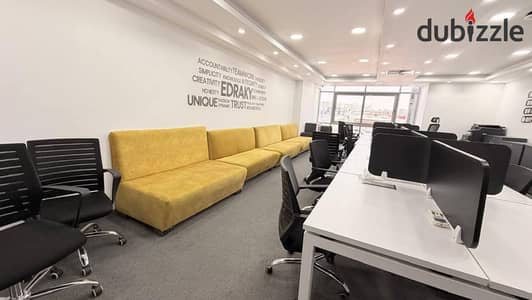 Exceptional administrative space for rent 250 m air-conditioned directly on the Maadi ring road licensed for major companies