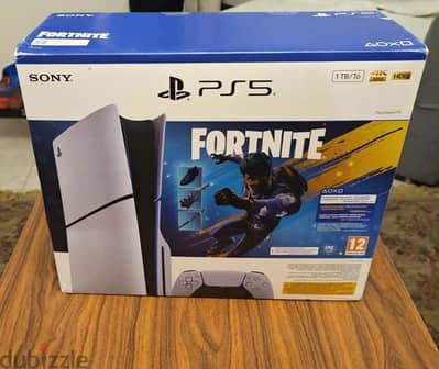 Ps5 slim 1T ديسك جديد الكرتونه اتفتحت في المطار فقط