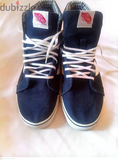 Vans Sk8-Hi Reissue Twill & Gingham - Blue limited addition size 44