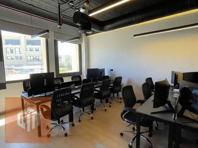 Fully Furnished 109m office for rent - Mivida- new cairo