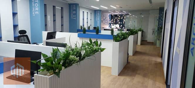 Fully Furnished 350m office for rent in Mivida- new cairo
