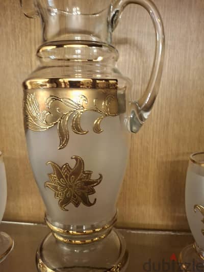 نزلت سعره لسرعة البيع ( طقم كاسات  فرنساوي Golden plated)