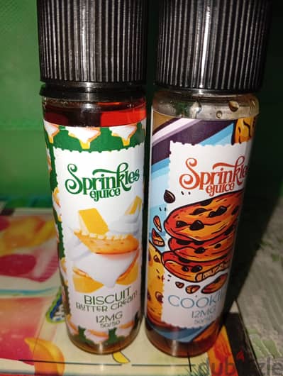 ليكويد 60ml نيكوتين 12 بسكوت زبدة كريمي وكوكيز