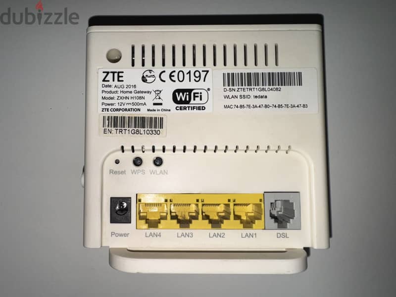 TeData ZTE Router ADSL روتر 1