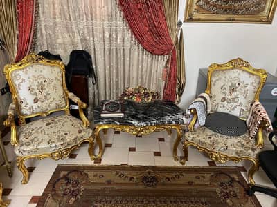 صالون مدهب فينو خشب زان