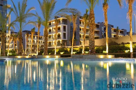 شقه للبيع  فى الجولدن اسكوير استلام فورى فرصه للسكن فى الباتيو اورو- patio oro  دقايق من الجامعه الامريكيه بالتقسيط