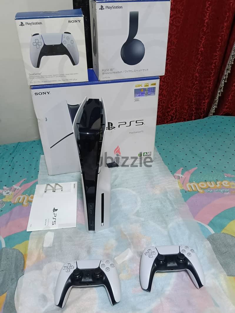ps5 slim disk 2 control + Sony Pulse 3D 1