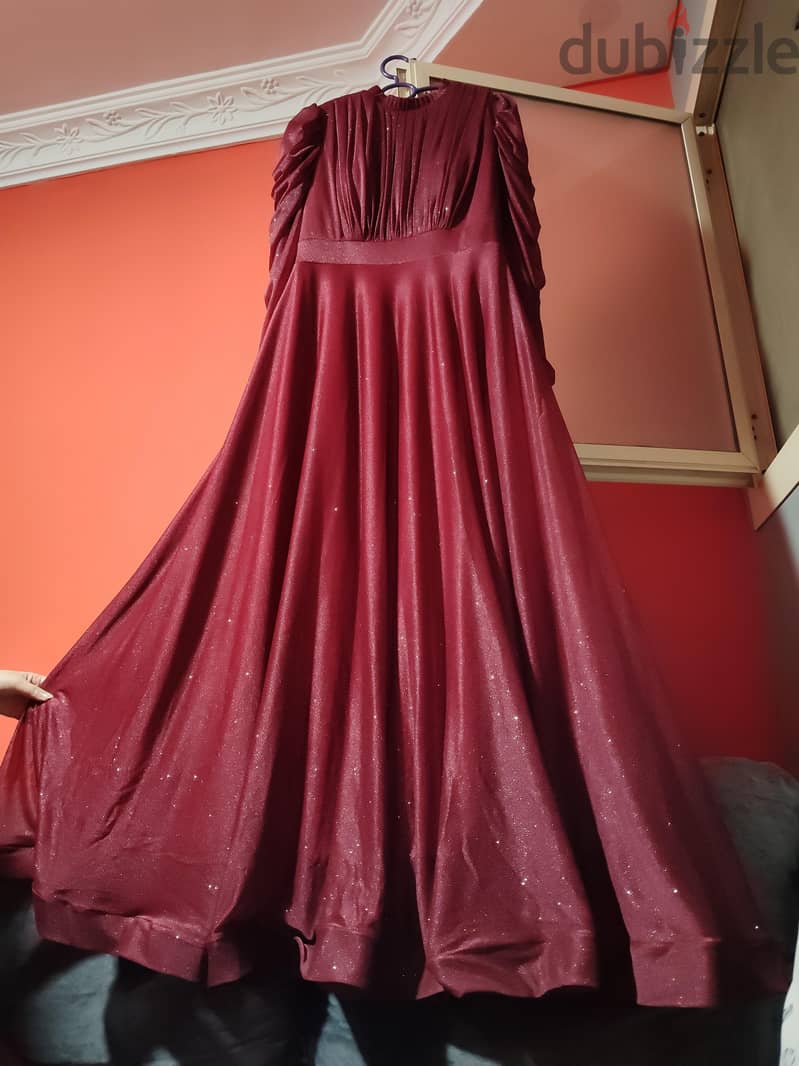  dress burgundy 1