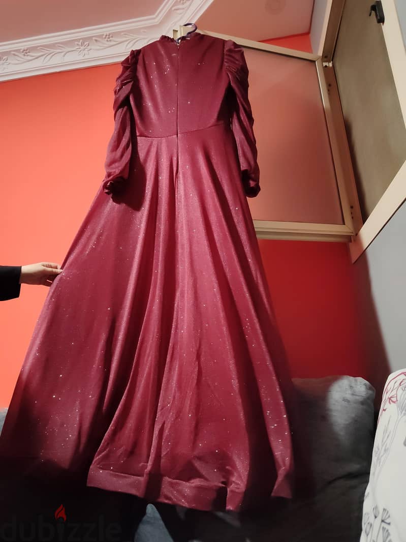  dress burgundy 2