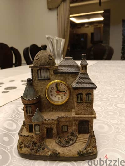 Clock in the shape of a building