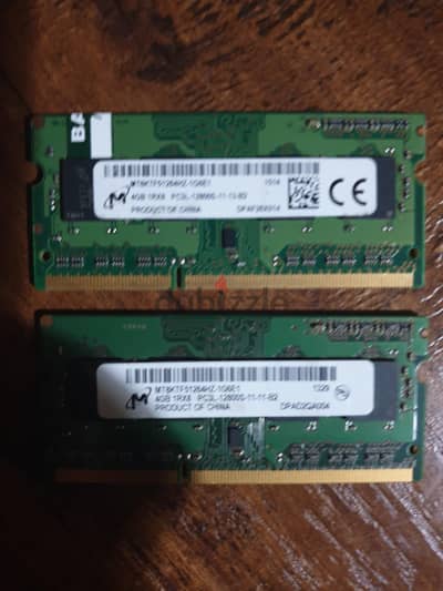 micron 4gx2 ddr3 ram SO-DIMM 800 MHZ