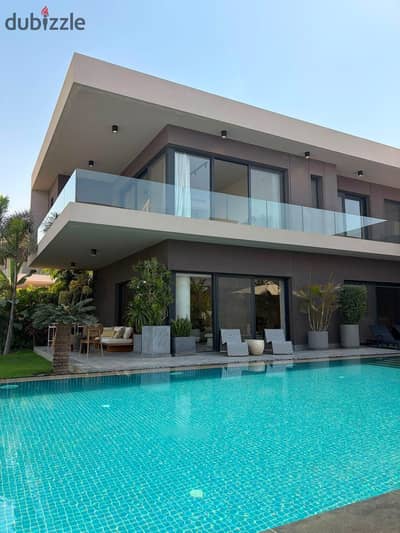 Villa for sale in Swan Lake open view , in a prime location next to Palm Hills , possibility finishing