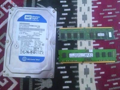 هارد 500 جيجا hdd : رامات 8جيجا DDR3 :رامات 512جيجا DDR2: