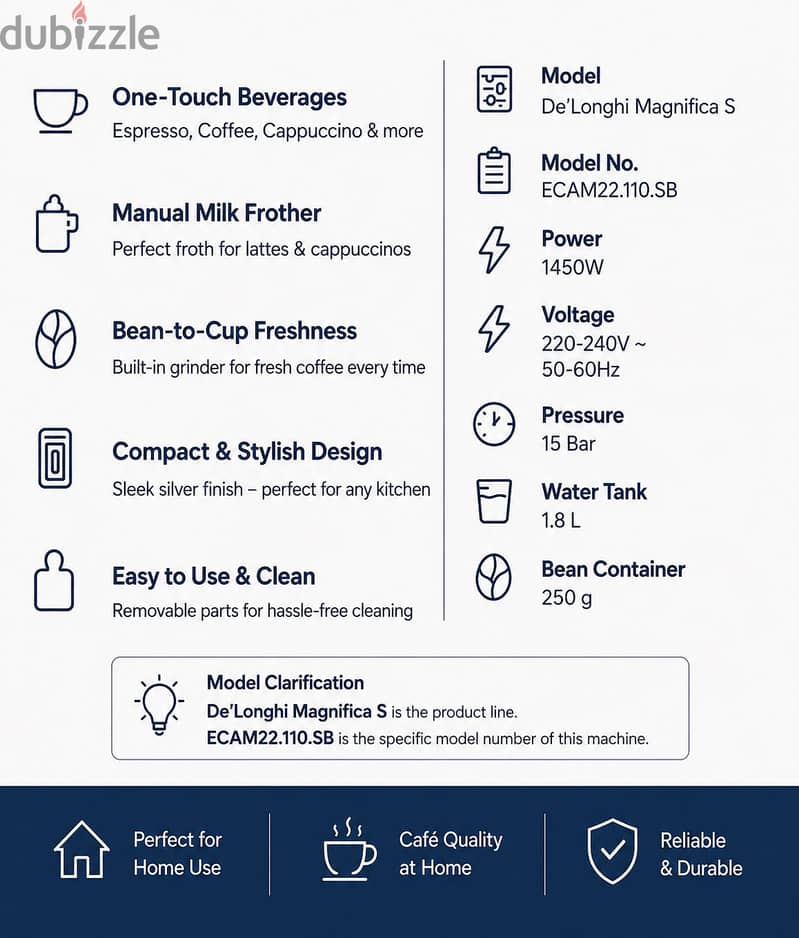 Coffee Machine - DēLonghi Magnifica S (Almost New) 5