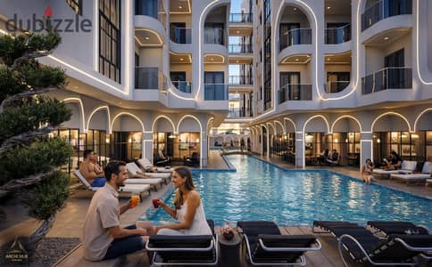 غرفه وصاله ٦٦ متر  للبيع – Airport Resort الغردقة    فرصة رائعة لامتلاك شقة غرفة نوم واحدة في موقع مميز مباشرة أمام مطار الغردقة الدولي