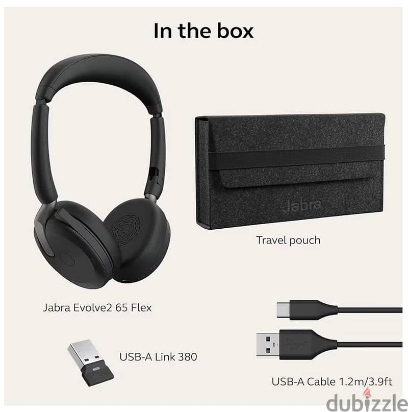 Jabra Evolve2 65 Flex Wireless Stereo Headset - Bluetooth 7