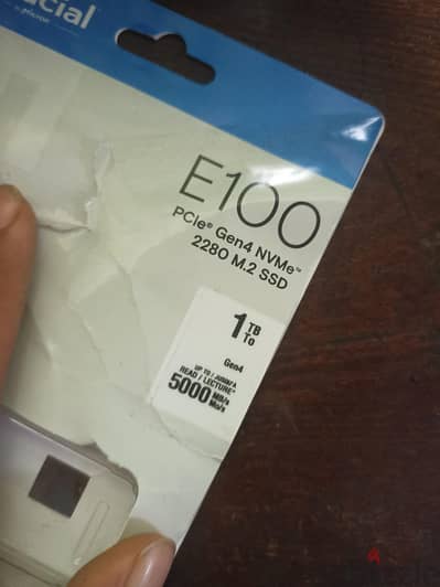 هارد 1 تيرا m. 2 nvme ssd gen 4 crucial  E100