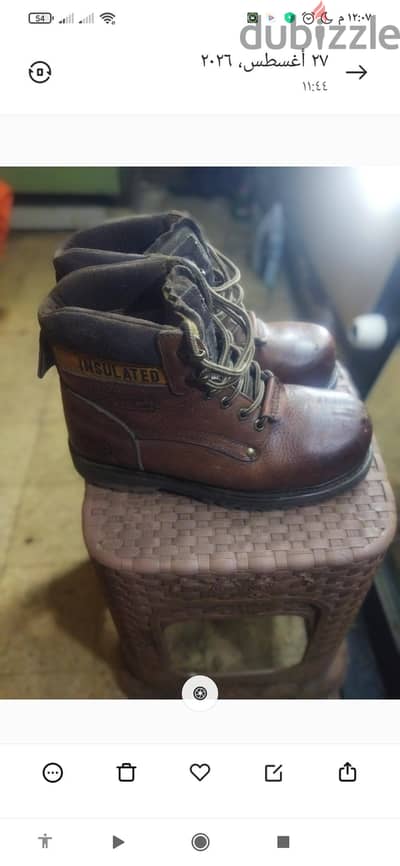 حذاء سيفتي جومكس أصلي مقاس 40.5 جلد طبيعي Goodyear Welt - بحالة ممتازة