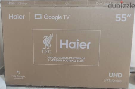 شاشة Haier 55 بوصة 4K Google TV K75  - جديدة زيرو