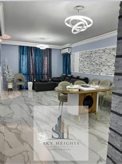 Furnished apartment for rent in Al-Rehab, right in front of the eastern market, with high-end finishes and modern furniture – very prime location,