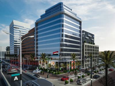 Office for rent 58 sqm on the main Al-Tayaran Street in front of the Health Insurance Hospital directly