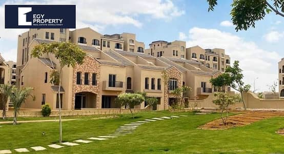 تاون هاوس فيلا للبيع استلام فوري في كمباوند جرين سكوير القاهرة الجديدة بموقع مميز