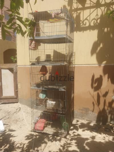 قفص طيور حديد كبير خمس ادوار