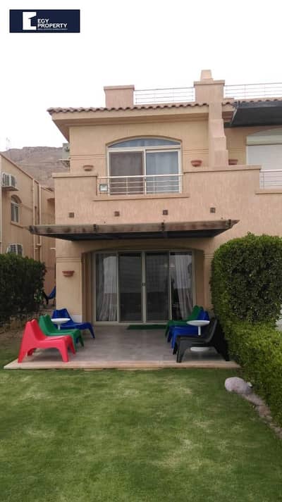 Ready to move fully finished twin house villa for sale in Telal sokhna with direct sea view