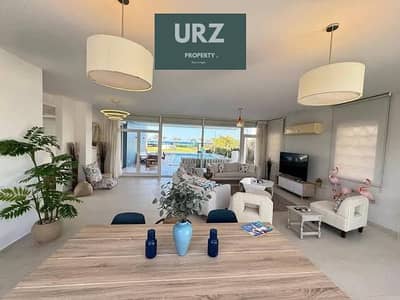 فيلا توين هاوس 5 غرف sea view بجاردن مميز 221 م للبيع في راس الحكمة الساحل الشمالي بالتقسيط 10 سنين وخصم هائل  بالقرب من بلاج و ساوث ميد و هاسيندا ويس