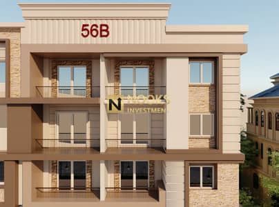 Ground-floor apartment for sale, right-side frontage, direct access from & Al Nadi St. viewzone, on a 32m-wide street.