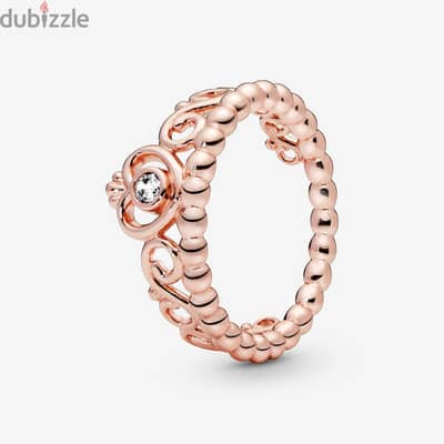 Pandora princess tiara ring rosegold