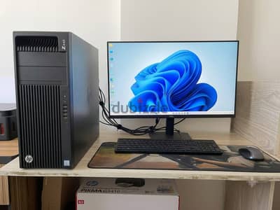 HP Z440 Workstation | Xeon 14 Core | 32GB RAM | تجميعة كاملة شاشة 27"