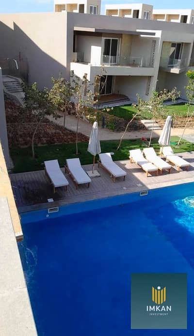 A chalet is available for immediate handover in Boho Village, Ain Sokhna; it features two bedrooms, ultra-super-lux finishing, and a direct sea view.