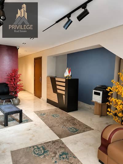 Apartment for rent residential or administrative in Lower Maadi in Zahraa Maadi((((unlicensed)))) 140 m + garden 70 m 3 rooms bathroom ultra-super lux finishing