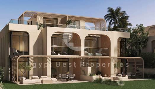 شاليه فندقي للبيع في ازها راس الحكمه متشطب بالكامل وشايف البحر بخدمات فندقية