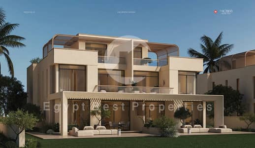 شاليه فندقي للبيع في ازها راس الحكمه متشطب بالكامل وشايف البحر بخدمات فندقية