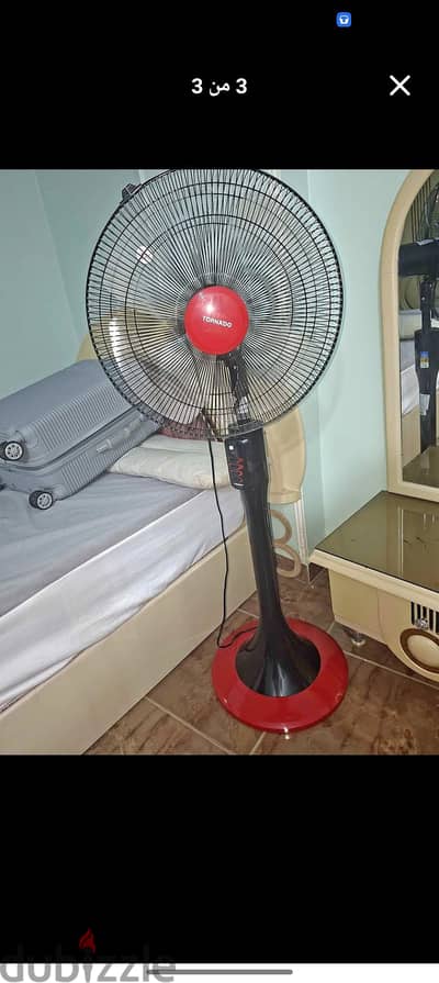 مراوح تورنيدو استعمال خفيف جدا بحالة الجديد