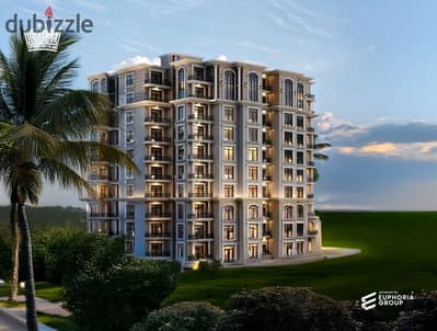 Studio 60m corner with a view of green spaces and lakes in a distinctive plot in the administrative capital R8 with a 20% discount and an equal installment over 10 years without advance payments of only 250,000 Studio 60m corner with a view of green spaces and lakes in a distinctive plot in the administrative capital R8 with a 20% discount and an equal installment over 10 years without advance payments of only 250,000
