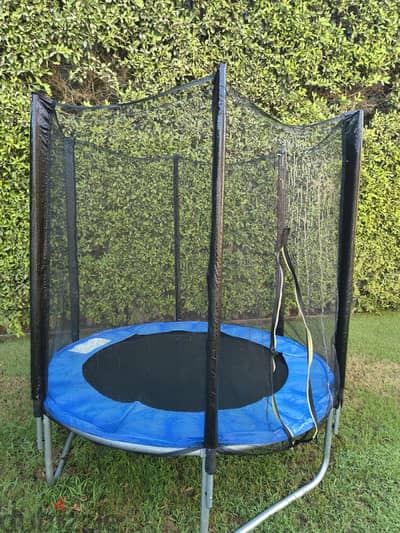 trampoline, good size two kids can join. very good condition.